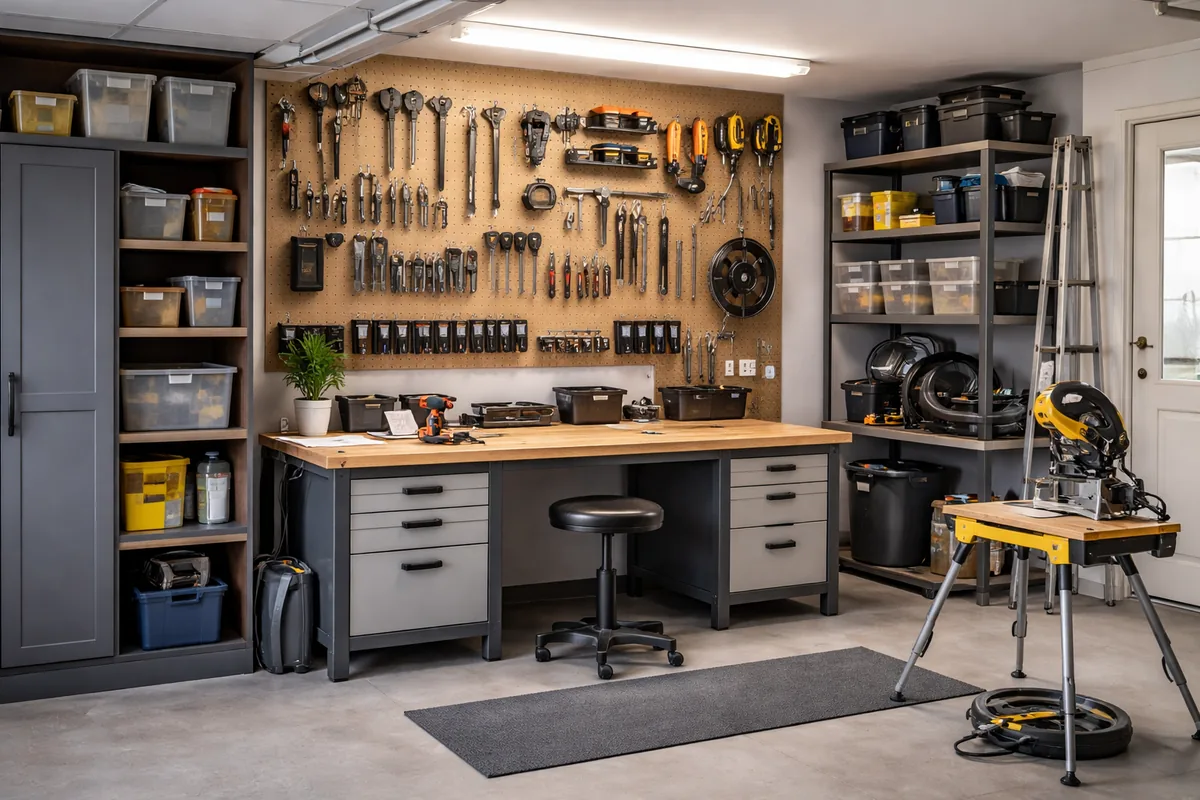 Comment créer un espace de bricolage fonctionnel dans son garage